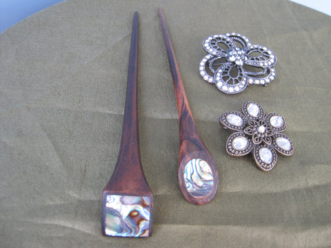 Wooden Shawl Pins & Accessories