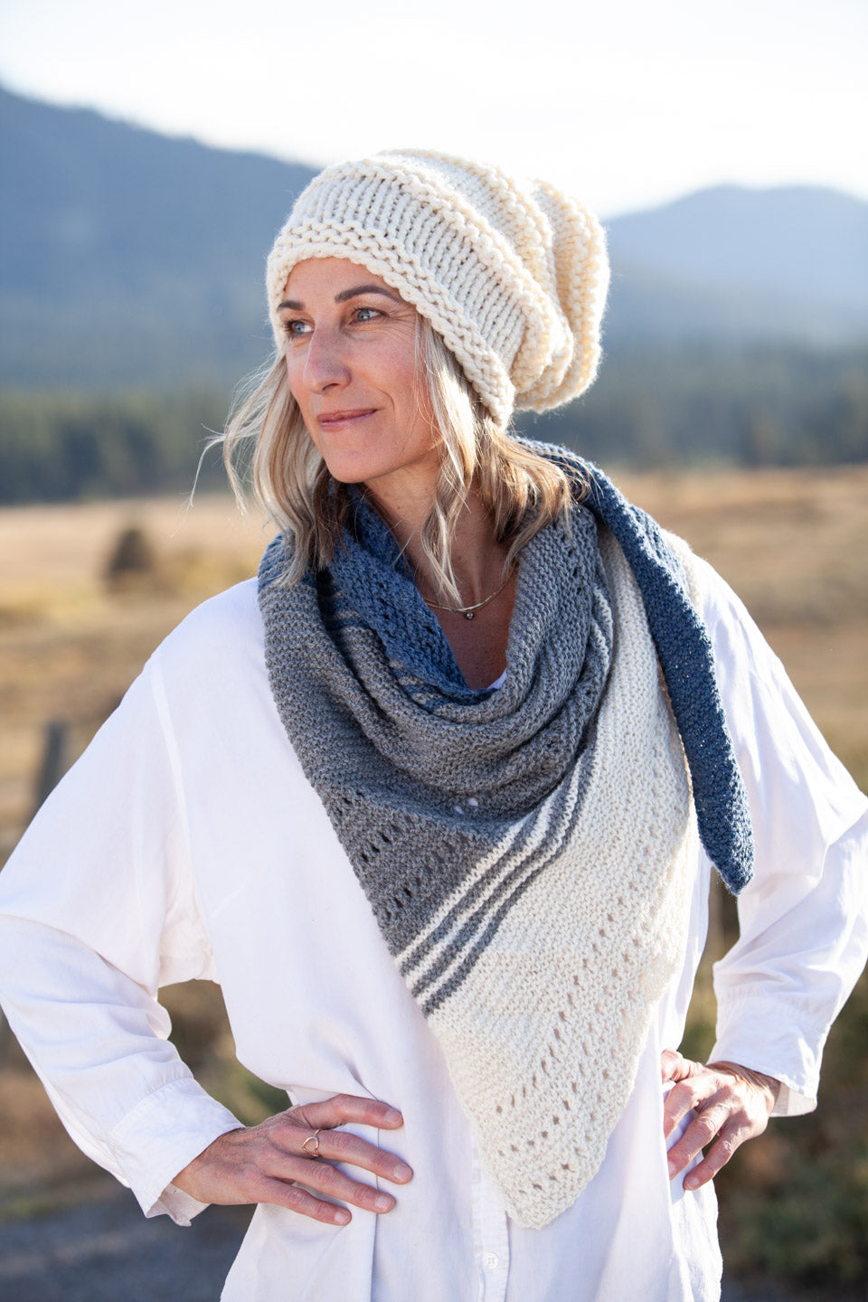 Hat - Slouch - Blanca
