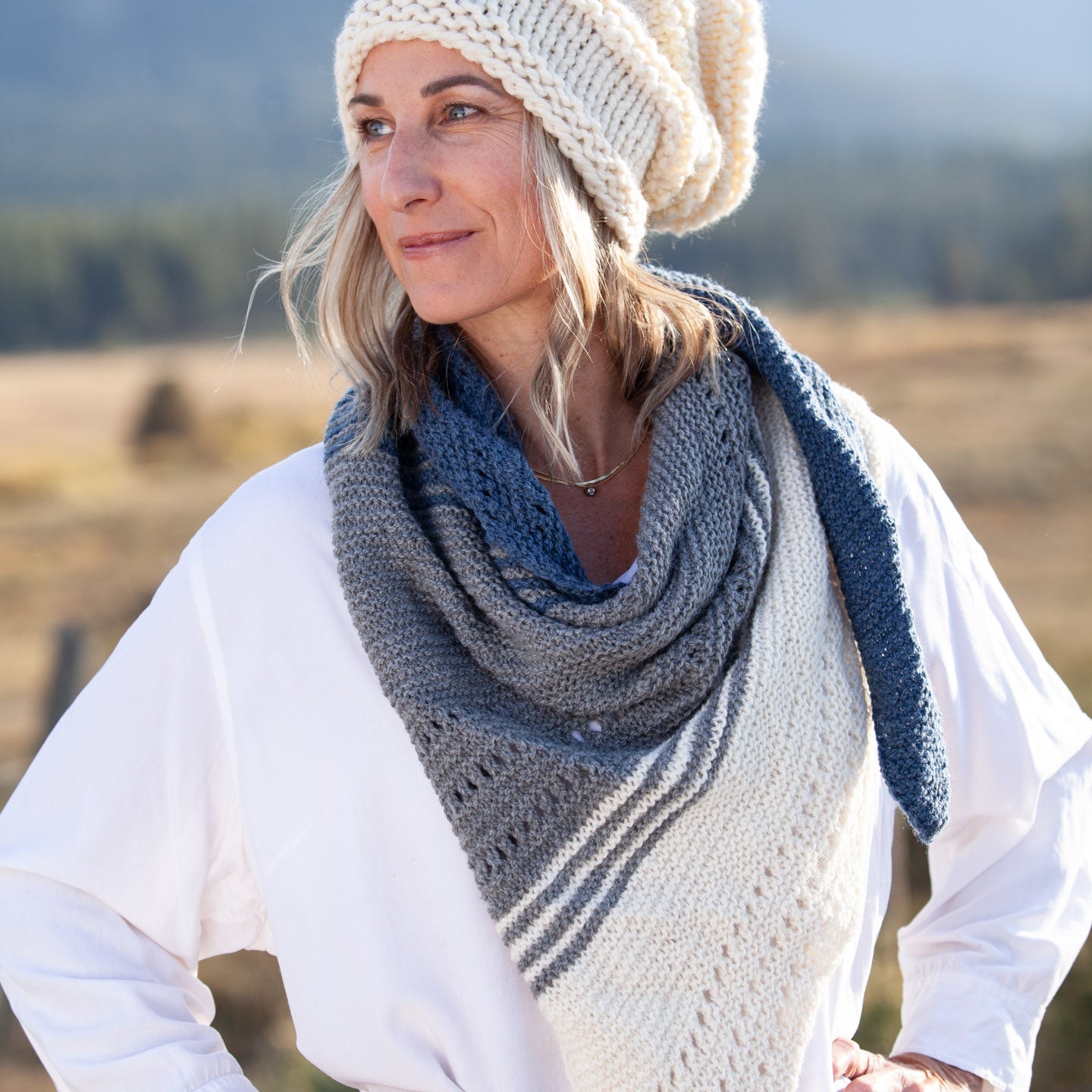 Shawl - Blue Sky Shawl