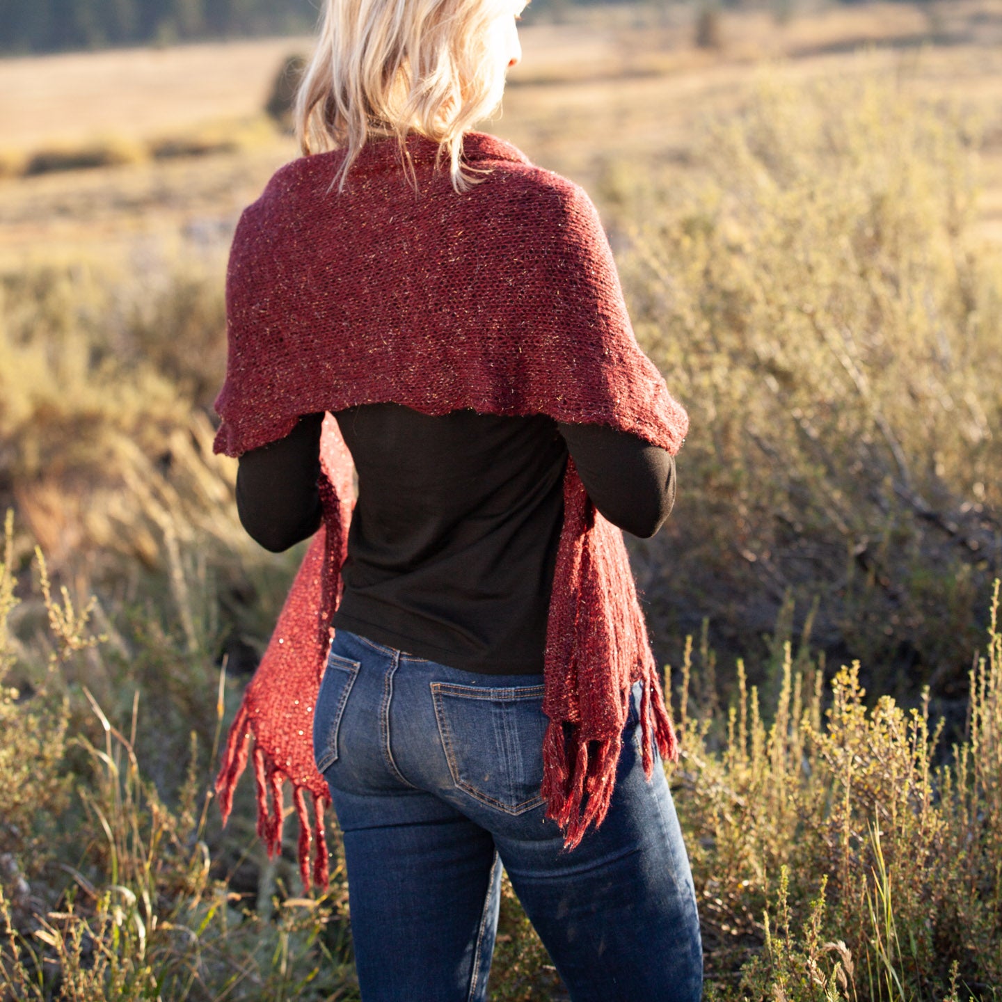 Shawl - Scarf Burgundy