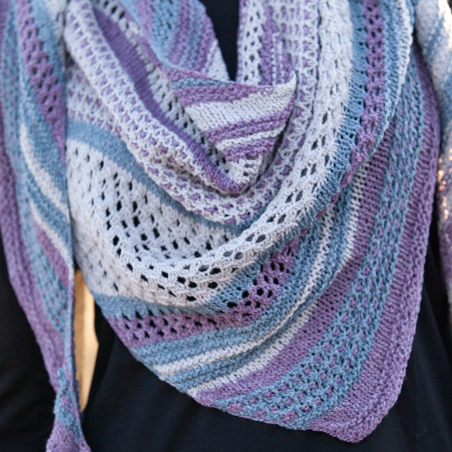 Shawl - Blue Rainbow