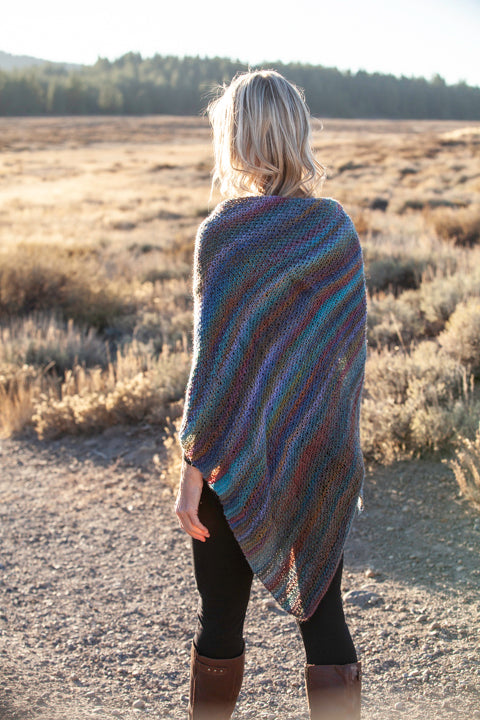 The Blue Rainbow Shawl