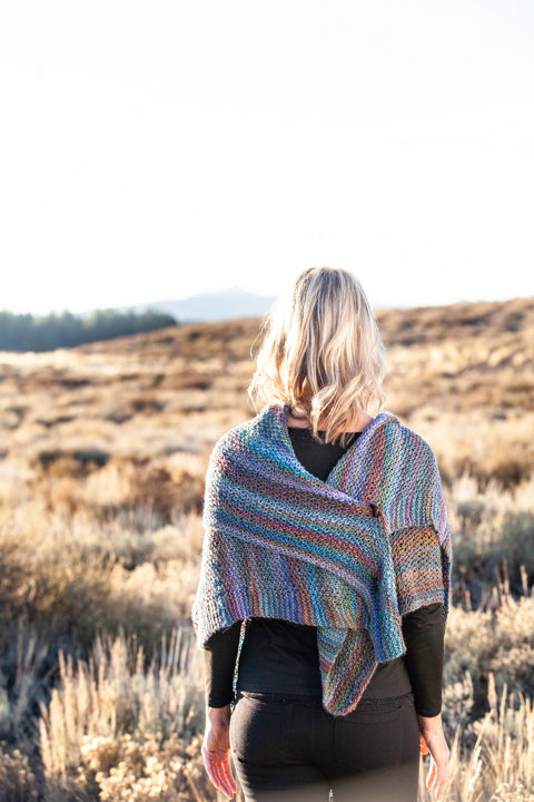 The Blue Rainbow Shawl