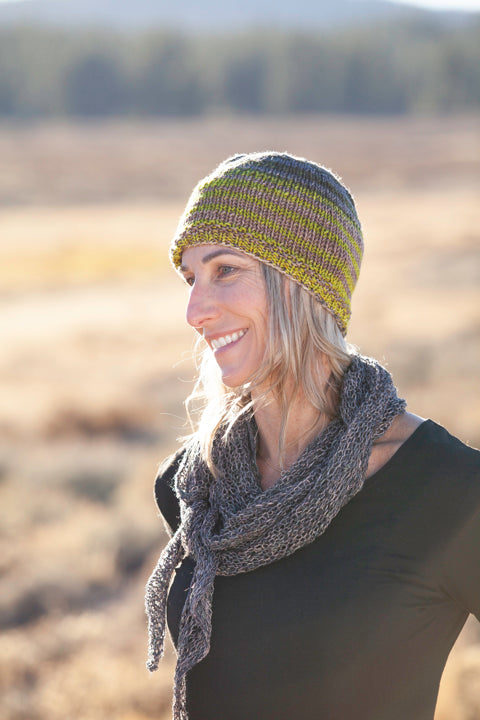 Cashmere Steel Grey Neck Scarf - Shawl