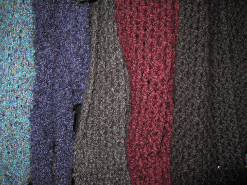 Scarves, Infinity Scarves and Cowls - Alpaca, Bamboo, Cashmere, Linen, Silk, Soft Acrylic, Yak