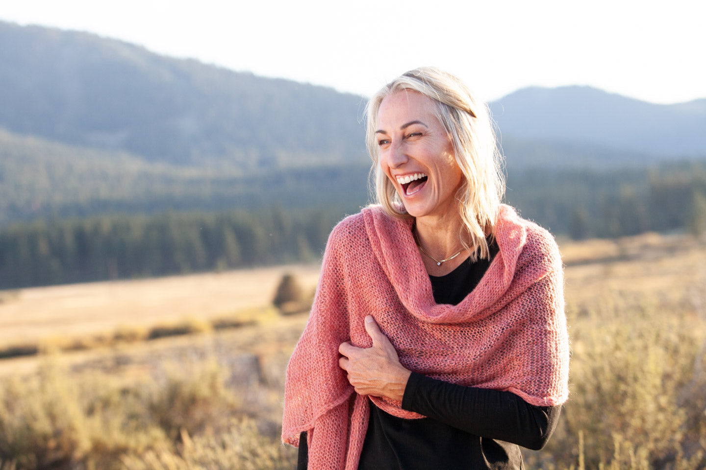 Shawl - Scarf - Peach