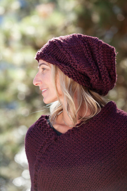 Hat - Slouch - Wine