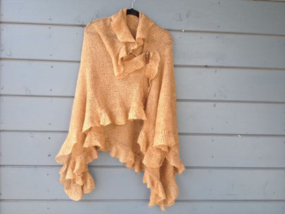 Shawl - Golden Goddess Ruffle